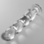 MODELO 10 DILDO CRISTAL BOROSILICATO 16.5 X 3.5 CM TRANSPARE