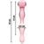 MODELLO 13 DILDO IN VETRO BOROSILICATO 18 X 3,5 CM ROSA nº3