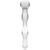MODELLO 13 DILDO IN VETRO BOROSILICATO 18 X 3,5 CM TRASPAREN