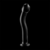 MODELO 18 DILDO CRISTAL BOROSILICATO 18.5 X 3.5 CM TRANSPARE