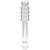 MODELO 20 DILDO CRISTAL BOROSILICATO 20.5 X 3 CM TRANSPARENT