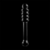 MODELO 20 DILDO CRISTAL BOROSILICATO 20.5 X 3 CM TRANSPARENT