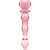 MODELO 21 DILDO CRISTAL BOROSILICATO 20.5 X 3.5 CM ROSA nº2