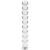 MODELO 22 DILDO CRISTAL BOROSILICATO 21.5 X 2.5 CM TRANSPARE