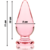 MODELO 4 PLUG CRISTAL BOROSILICATO 11 X 5 CM ROSA nº3