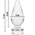 MODELO 4 PLUG CRISTAL BOROSILICATO 11 X 5 CM TRANSPARENTE nº