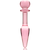 MODELO 7 PLUG CRISTAL BOROSILICATO 13.5 X 3 CM ROSA nº2