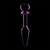 MODELO 7 PLUG CRISTAL BOROSILICATO 13.5 X 3 CM ROSA nº6