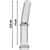 MODELLO 8 DILDO IN VETRO BOROSILICATO 14,5 X 2 CM TRASPARENT