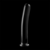 MODELLO 8 DILDO IN VETRO BOROSILICATO 14,5 X 2 CM TRASPARENT