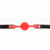 BOLA SILICONE MORDAÇA 4 CM COM FECHADURA 60 x 2 CM nº2