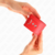 PUNHOS COM FECHO DE CADEADO VERMELHO AJUSTÁVEL 16-23 CM X 5,