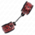 APPUI-POIGNETS MOTIF DIAMANT ROUGE FONCÉ RÉGLABLE 17-26 CM X