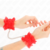 PUNHOS ELÁSTICOS DE RENDA VERMELHO nº2