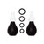 Ouch set erettore per capezzoli nero