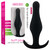 PLUG ANAL BUTT PLUG COM PEGA PRETO MÉDIO nº6