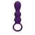 PLUG ANAL COM VIBRAÇÃO EM FORMA DE LÁGRIMAS CLEAR PURPLE LOV
