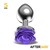 Plug Anal de Metal con Rosa Púrpura en la Base Talla S nº1
