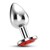 PLUG ANALE BIJOU GIOIELLO ROSSO GRANDE CRUSHIOUS CON CUSTODI