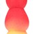 PLUG ANAL MONSTER EN SILICONE WHIPPED BERRY ROUGE/JAUNE OUCH