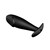 PLUG ANAL SILICONA FORMA PENE Y 12 MODOS VIBRACION - NEGRO n