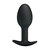 Plug Anal Silicona Negro con Bola