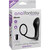 Plug anal vibrador con anillo para el pene negro