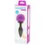 Plug vibrador grande recargable - negro y morado