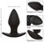 ROCK BOTTOM PLUG ANAL PERFEITO 10 VIBRAÇÕES SILICONE PRETO n