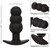 ROCK BOTTOM PLUG ANAL PERLÉ 10 VIBRATIONS SILICONE NOIR nº6