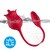 VIBRATORE ROSA CON COLA ROSSO nº2