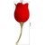ROSE LOVER ROSA ESTIMULADORA DE CLÍTORIS 12 VIBRACIONES ROJO