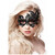 Royal black lace máscara fantasía - negro