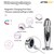 Sarmy Plug Anal Chromé avec Vibration et USB Magnétique Tail