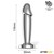 Sarmy Plug Anal Chromé avec Vibration et USB Magnétique Tail