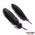 Set de 3 Piezas Antifaz, Esposas y Plumas Negro nº4