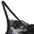 SET DE 3 PIEZAS SUJETADOR + TANGA + LIGA ESTAMPADO FLORAL NE