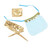 SET DE LENCERIA INDIA STYLE AZUL S/M nº4