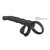 ANEL VIBRATÓRIO PARA PÊNIS TATUM COM PLUG 10 VIBRAÇÕES PRETO