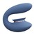 TWITCH 3 VIBRADOR RECARREGÁVEL E SUCÇÃO AZUL/CINZA INNOVATIO