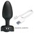 VARIAN ANAL PLUG COM LUZ LED PRETO 10,8 CM nº5