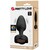 VARIAN ANAL PLUG COM LUZ LED PRETO 10,8 CM nº8