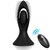 VIBRADOR & PLUG ANAL SILICONA NEGRO