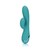 VIBRATEUR LAPIN GONFLABLE PEACOCK BLUE LOVELINE