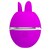 VIBRATORE IN SILICONE TONDO VIOLA GEMINI BALL nº2