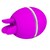 VIBRATORE IN SILICONE TONDO VIOLA GEMINI BALL nº4