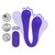 VIBRADOR FLEXÍVEL COM COMANDO DUAL-ENDED BENDABLE ROXO LOVEL