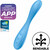 Vibrador G-Spot Flex 4 con APP Satisfyer Connect Azul