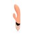 VIBRADOR RABBIT ULTRA SOFT SILICONE RABBIT CERAMIC PEACH LOV