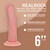 VIBRATORE REALISTICO DUAL DENSITY SILICONE CURVED 6 /15.5 CM